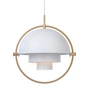 Gubi - Multi-Lite Lampe suspendue Ø 36 cm, laiton / blanc