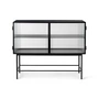 Ferm Living - Haze Sideboard, Reeded Glas, black