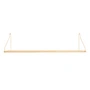 Frama - Shelf Étagère 80 x 20 cm, chêne / laiton