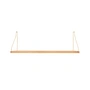 Frama - Shelf Étagère 60 x 20 cm, chêne / laiton