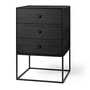 Audo - Frame Sideboard 49 (y compris 3 tiroirs), frêne teinté noir