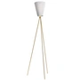 Northern - Oslo Wood Lampadaire, blanc / or
