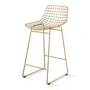 HKliving - Wire Chaise de bar en laiton