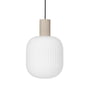 Broste Copenhagen - Lolly Lampe à suspension, Ø 27 cm, sable / blanc