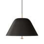 Audo - Levitate Lampe à suspendre, Ø 40 cm, noir (Pantone black C) / laiton