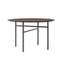 Audo - Snaregade Table, Ø 120 cm, placage chêne teinté foncé