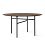 Audo - Snaregade Table, Ø 138 cm, placage chêne teinté foncé