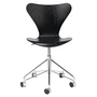 Fritz Hansen - Série 7 chaise de bureau, chrome / frêne teinté noir