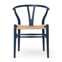 Carl Hansen - CH24 Wishbone Chair , soft blue / tressage naturel