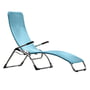 Fiam - Chaise longue de terrasse Samba , aluminium / bleu mer