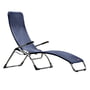 Fiam - Chaise longue de terrasse Samba , aluminium / bleu foncé