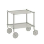 Muuto - Flow Chariot d'appoint, 2 étages, gris