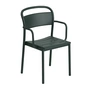 Muuto - Linear Steel Armchair, vert foncé