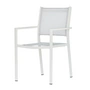 Fiam - Aria Fauteuil empilable, blanc / gris argenté