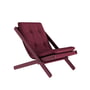 Karup Design - Boogie Staycation Chaise pliante, siesta red / bordeaux (701)