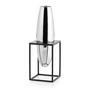 Philippi - Solero Vase S sur pied, argent / noir