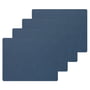 LindDNA - Set de table Square L , 35 x 45 cm, Nupo midnight blue (set de 4)
