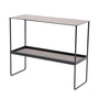 Lind DNA - Table console, acier noir / Bull warm grey