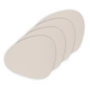 Lind DNA - Glasuntersetzer Curve , Nupo soft nude (set de 4)