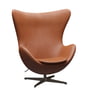 Fritz Hansen - Egg Chair, brun-bronze / Grace cuir noyer