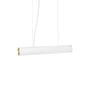 ferm Living - Vuelta Lampe pendante LED, L 60 cm, blanc / laiton