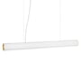 ferm Living - Vuelta Lampe pendante LED, L 100 cm, blanc / laiton