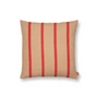 Ferm Living - Grand coussin, 50 x 50 cm, camel / rouge