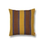 Ferm Living - Grand coussin, 50 x 50 cm, citron vert / bleu foncé / chocolat