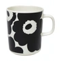 Marimekko - Oiva Unikko Gobelet avec anse, 250 ml, noir / blanc