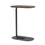 Muuto - Relate Side Table, H 73,5 cm, chêne fumé / noir