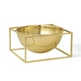 Audo - Kubus Bowl Centres de table H 1 1. 5 cm, grand / plaqué or