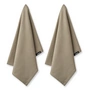 Humdakin - Torchon en coton bio, 45 x 70 cm, oak (lot de 2)