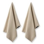 Humdakin - Torchon en coton bio, 45 x 70 cm, light stone (lot de 2)