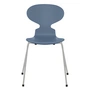 Fritz Hansen - Die Ameise Chaise, frêne teinté dusk blue / piètement nine grey
