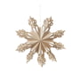 Broste Copenhagen - Christmas Snowflake Pendentif décoratif, Ø 30 cm, brun nature