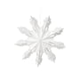 Broste Copenhagen - Christmas Snowflake Pendentif décoratif, Ø 30 cm, blanc