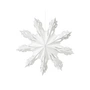 Broste Copenhagen - Christmas Snowflake Pendentif décoratif, Ø 30 cm, blanc