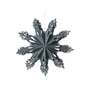Broste Copenhagen - Christmas Snowflake Pendentif décoratif, Ø 30 cm, bleu orion