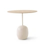 & Tradition - Lato Table d'appoint ovale 40 x 50 cm, H 45 cm, Chêne / Crema Diva Marbre