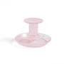 HAY - Flare Bougeoir, Ø 11 x H 7,5 cm, rose / blanc