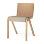 Audo - Ready Dining Chair, assise rembourrée, chêne naturel / bouclé beige