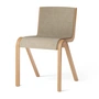 Audo - Ready Dining Chair, rembourrage intégral, chêne naturel / bouclé beige