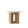 Audo - Androgyne Table d'appoint Ø 50 cm, chêne naturel / Kunis Breccia