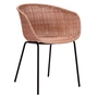 House Doctor - Hapur Fauteuil en osier, noir / naturel