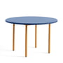 Hay - Two-Colour Table de repas ronde, Ø 120 cm, bleu / ocre