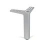 Müller Small Living - Pieds pour buffet Vertiko, argent (jeu de 4)