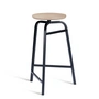 Northern - Treble Tabouret de bar H 65 cm, chêne clair huilé / noir