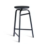 Northern - Treble Tabouret de bar H 65 cm, chêne laqué noir / noir