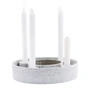 House Doctor - The Ring Bougeoir pour bougies sur tige, Ø 26 cm, gris béton