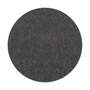 Hey Sign - Dessous de verre rond, 5 mm, Ø 25 cm, graphite